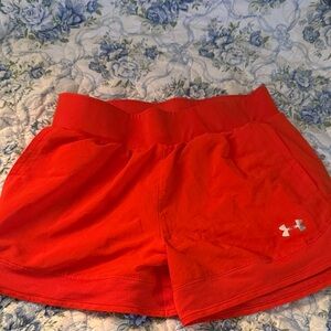 Under Armour Women's Bright Red Athletic Shorts